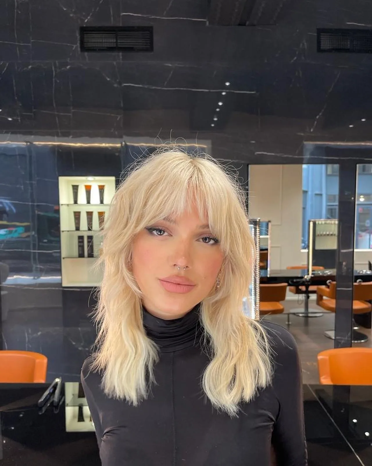 4. Vanilla Blonde Shag Wolf Cut (Wolf Haircut)