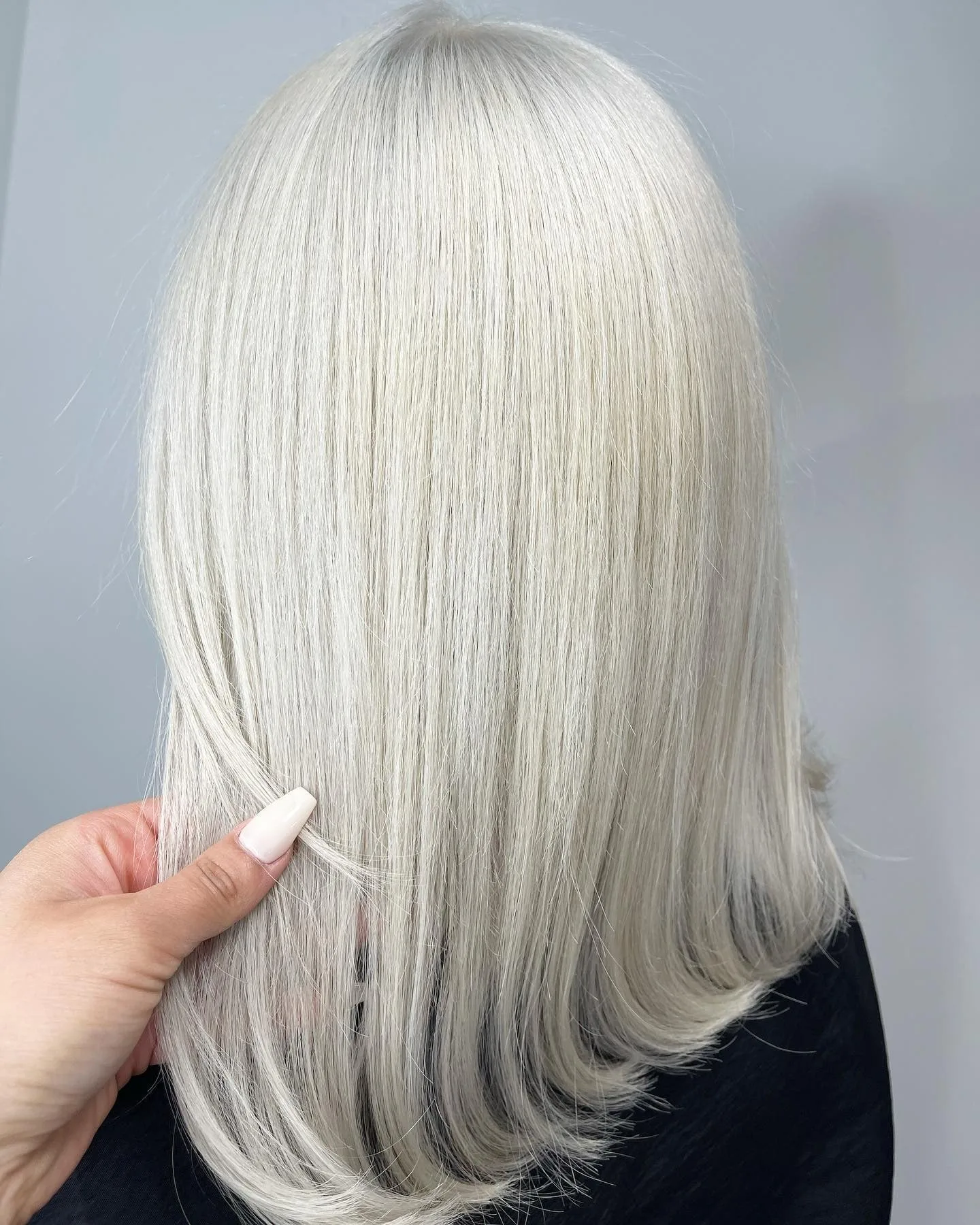 5. Sleek Ash Platinum Lob (Ash Platinum Hair Color)