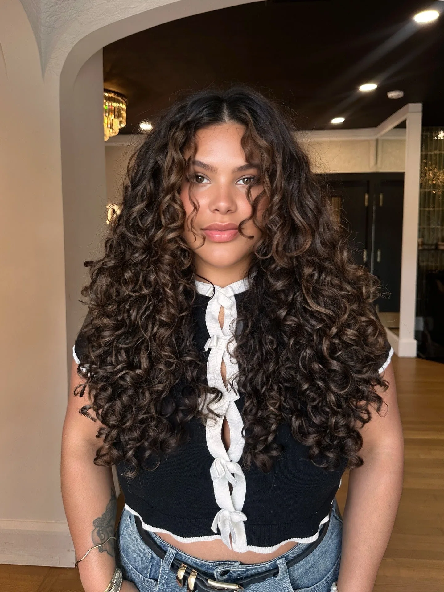 6. Espresso Defined Spiral Curls (Messy Curly Hair)