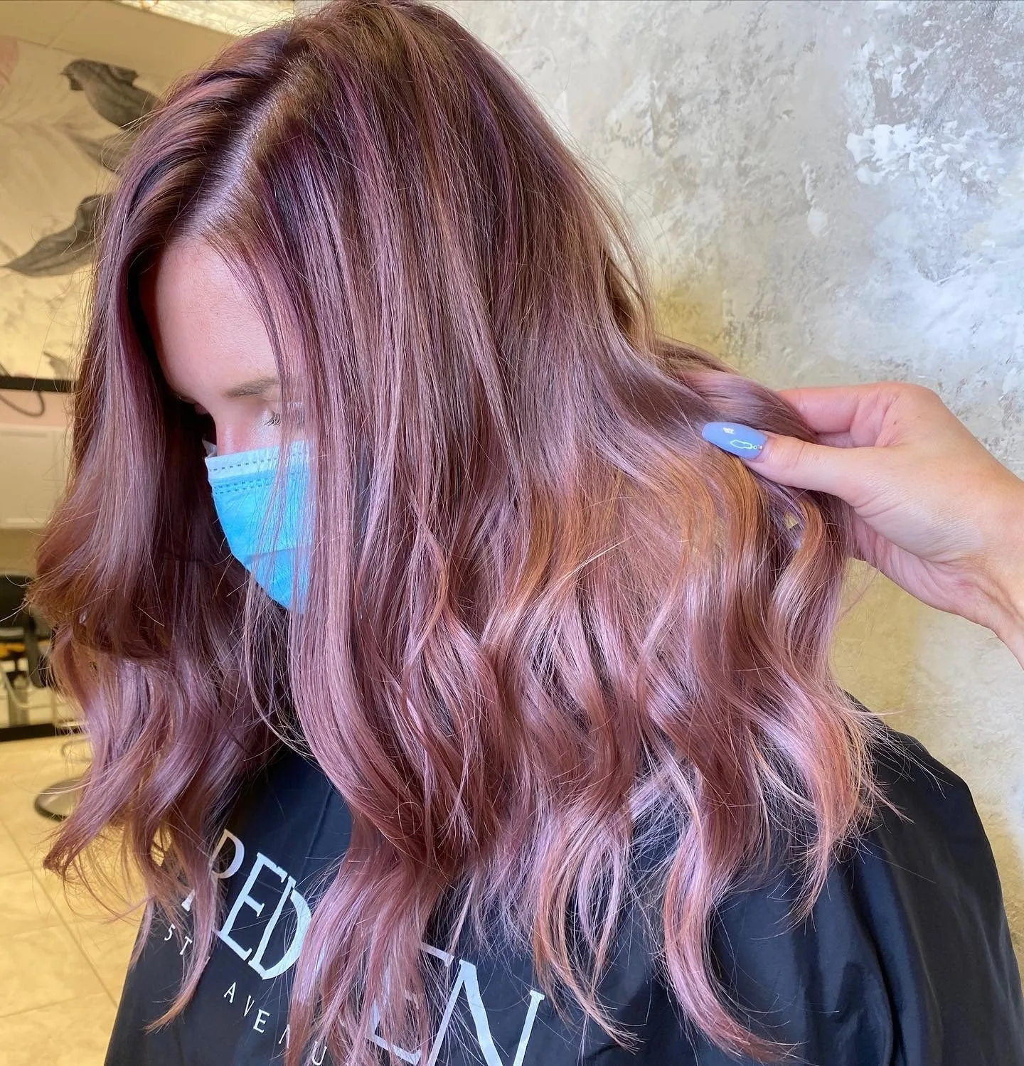 7. Muted Dusty Rose with Subtle Dimension (Dusty Rose Hair Color)