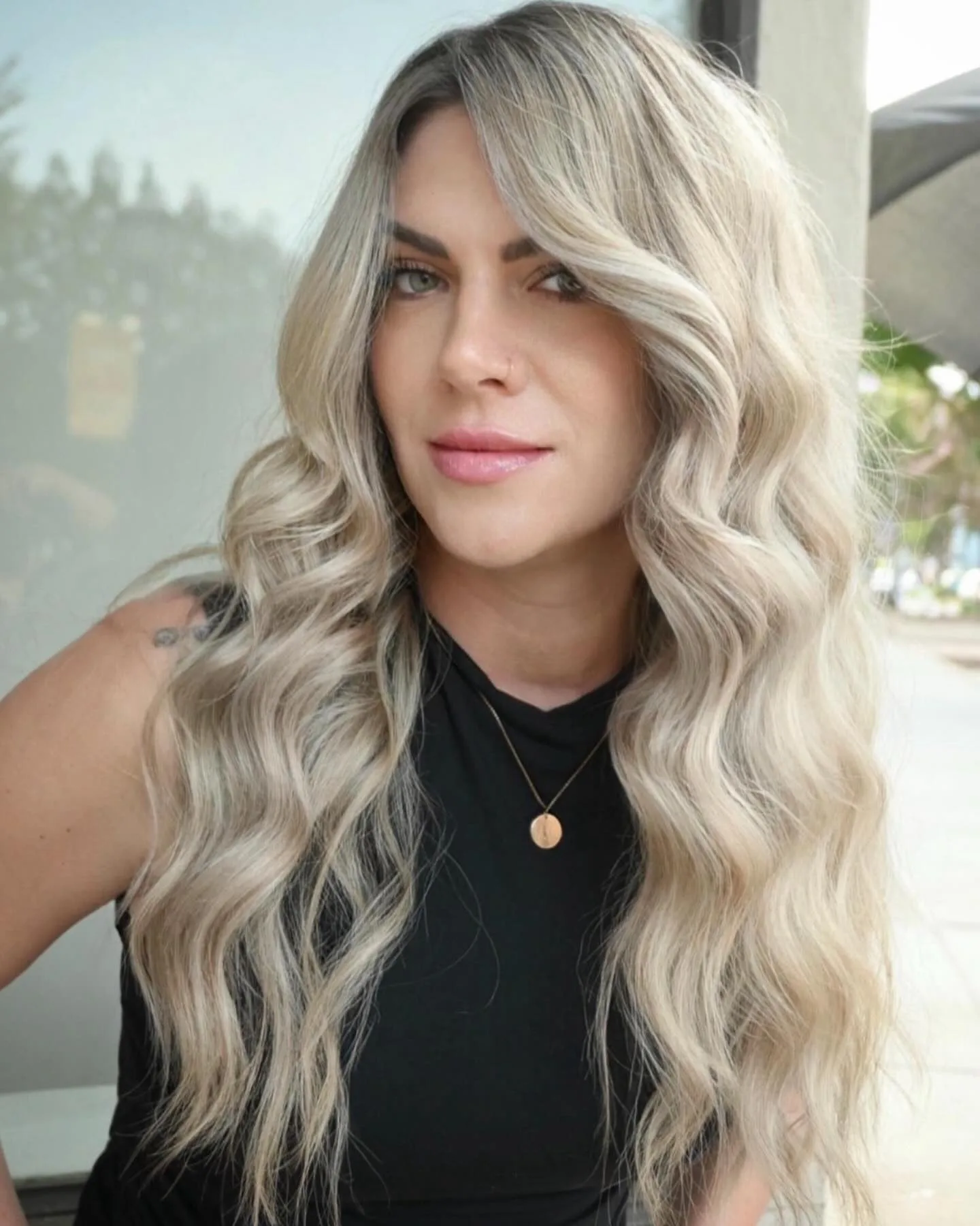 8. Smoky Blonde Glam (Icy Blonde Hair Color)