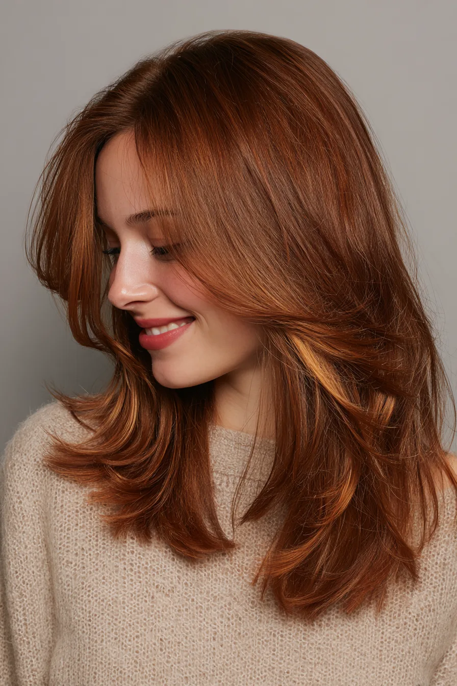 9. Cinnamon Swirl Mid-Length Cut (Old Money Haircuts) - Old Money Haircuts