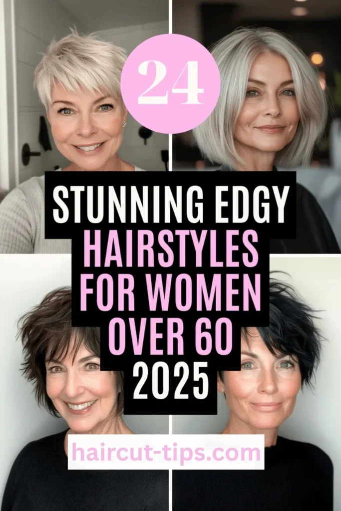 24 Stunning Edgy Hairstyles for Women Over 60