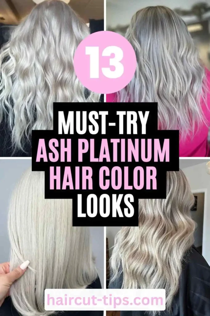 ash platinum hair color tail