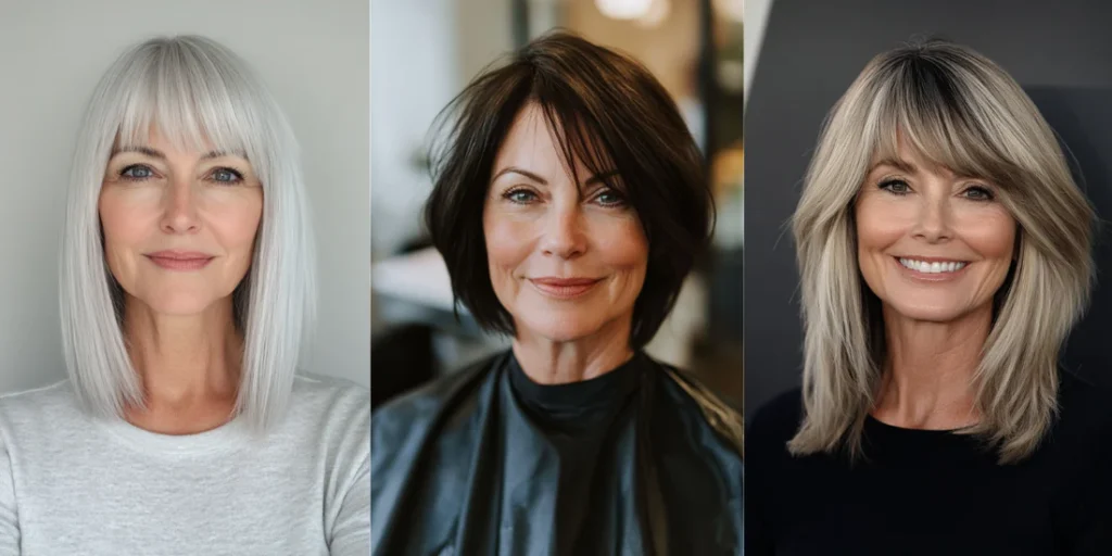 Blunt Haircuts for Women Over 60