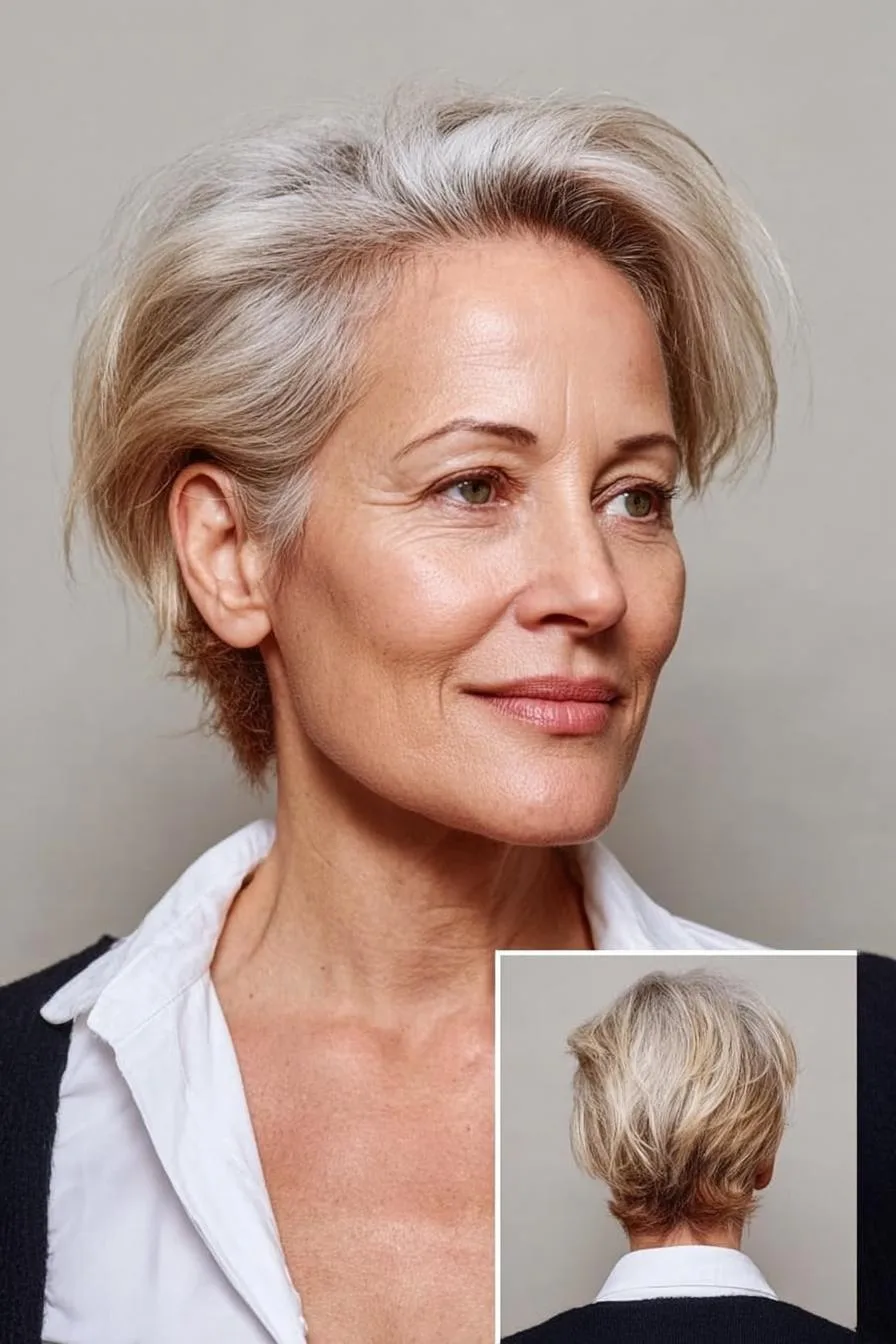 Chic Layered Pixie Style