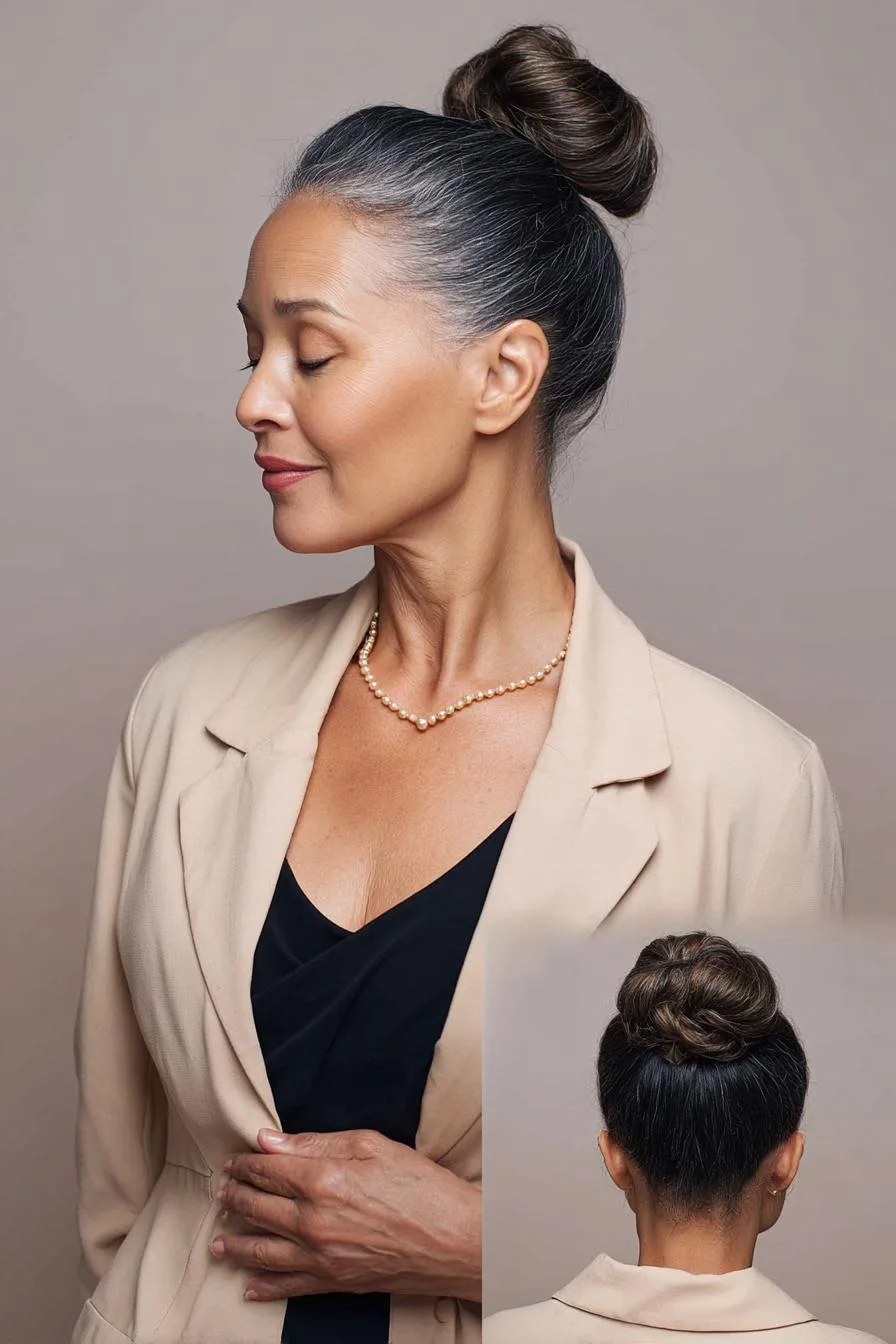 Elegant High Bun Style