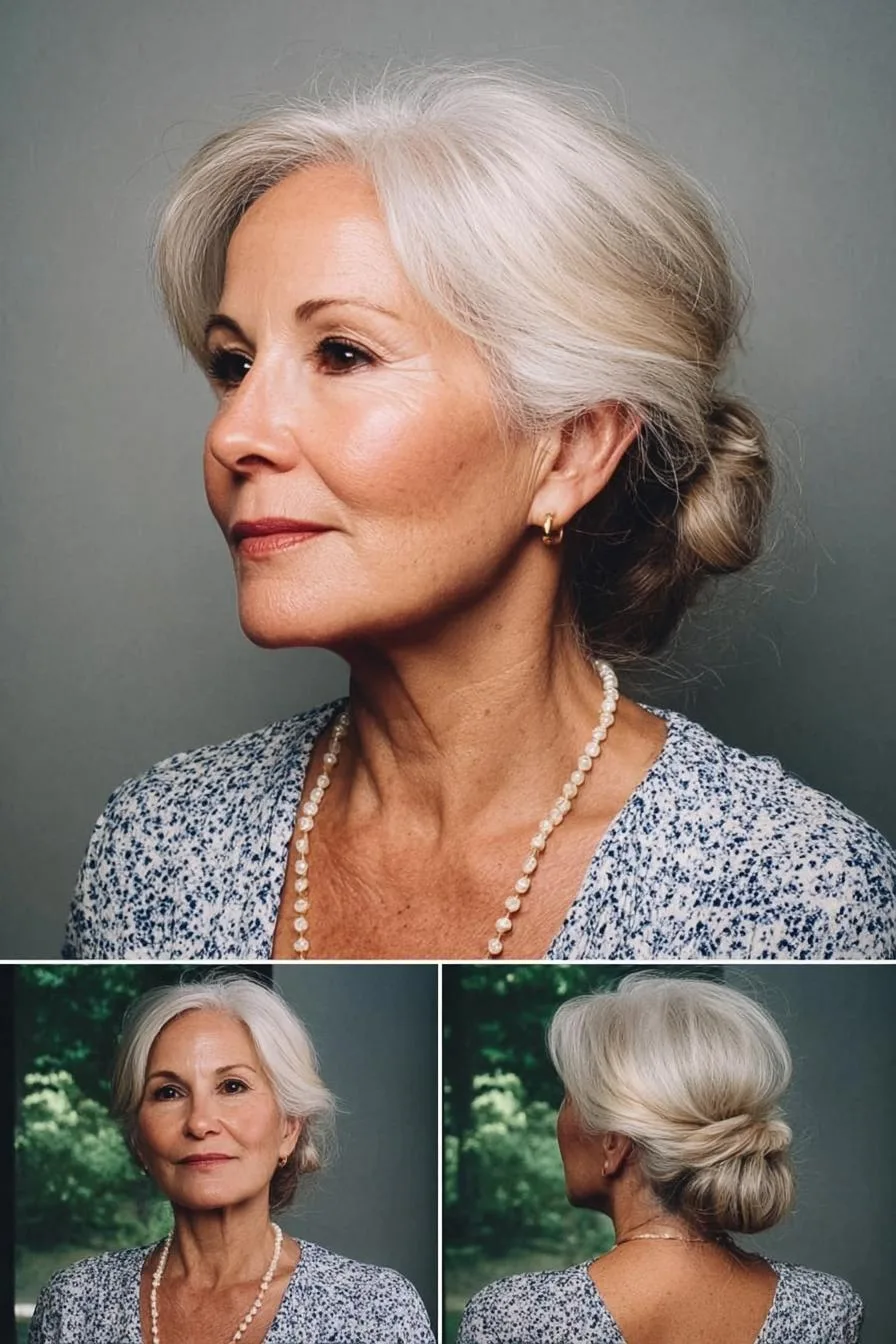 Elegant Low Bun Beauty