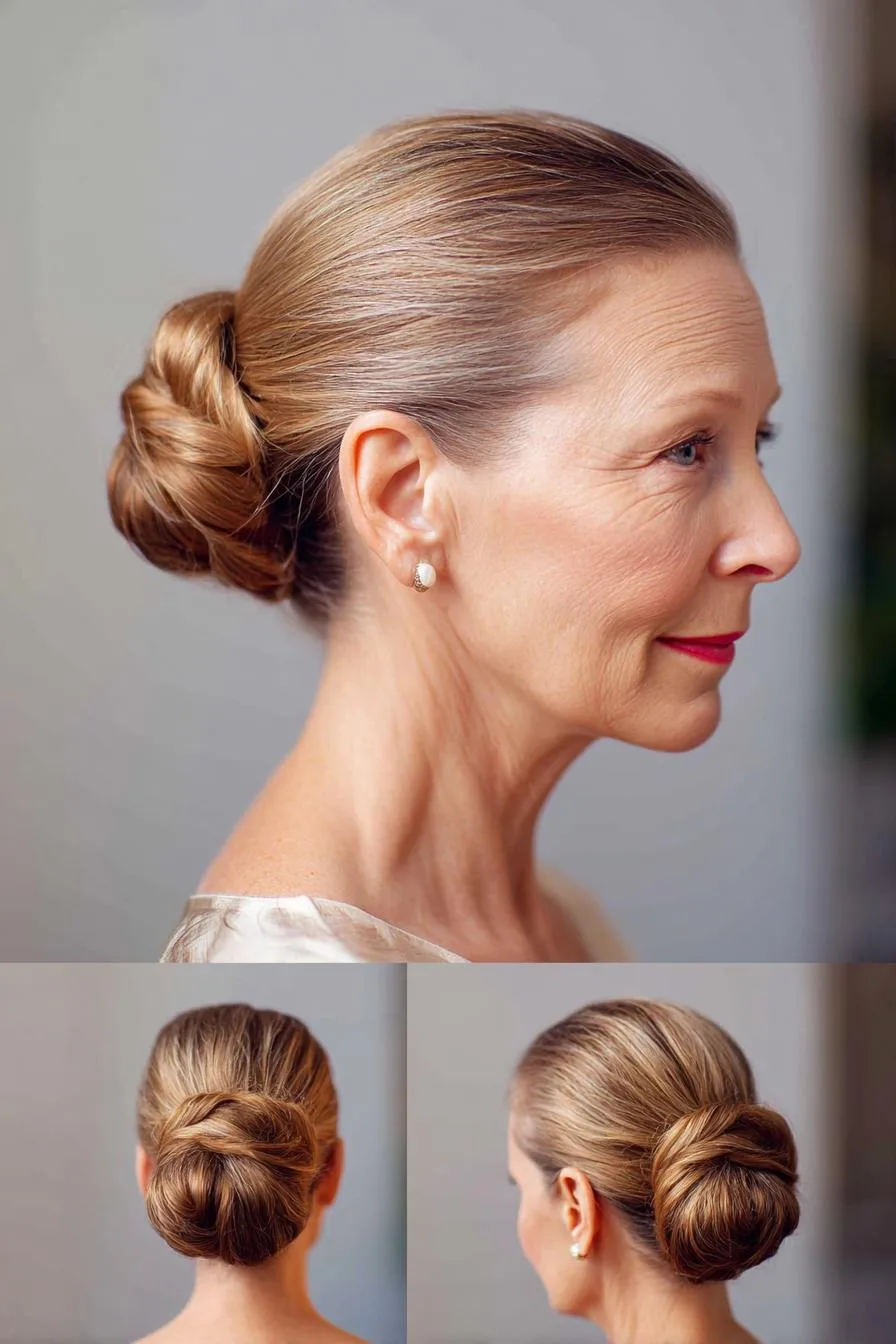 Elegant Low Bun Beauty