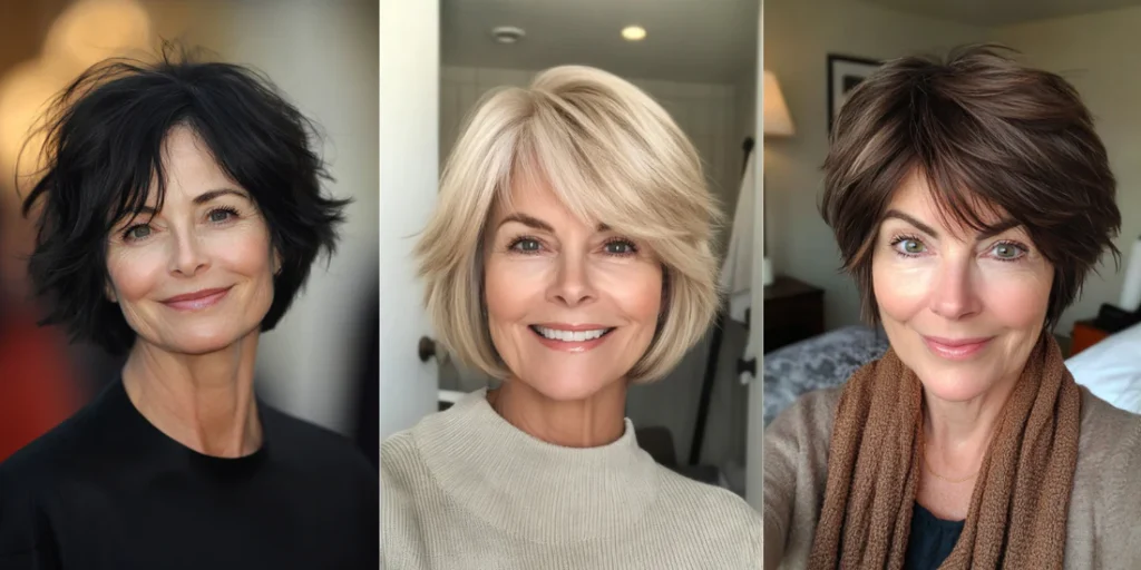 Short Wispy Haircuts For Older Women