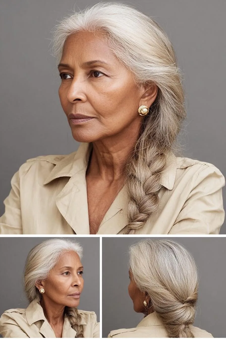 Silver Braided Elegance