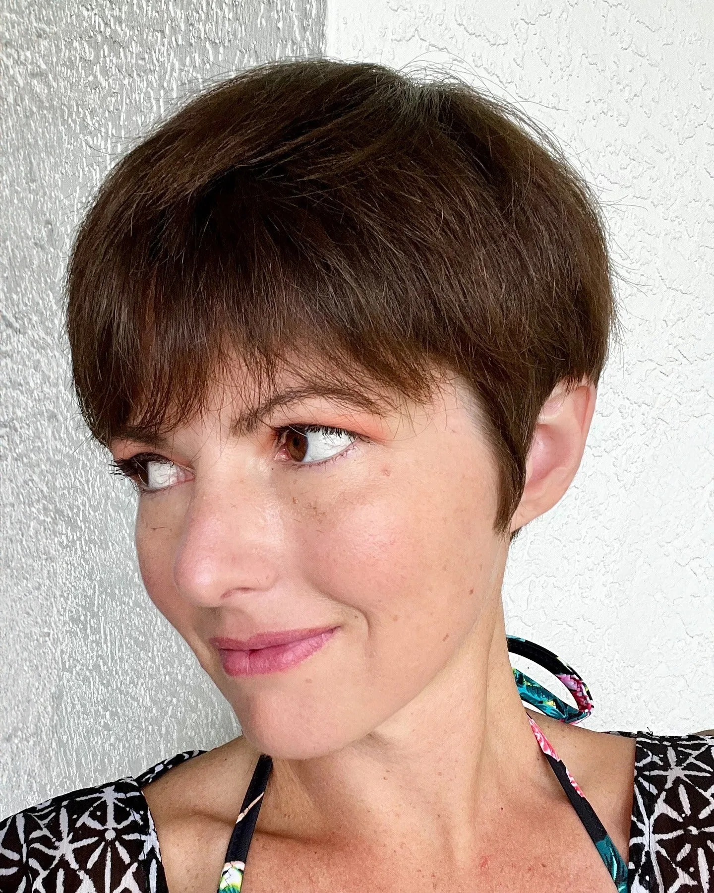 1. Textured Brunette Pixie with Soft Fringe (Long Pixie Cuts)