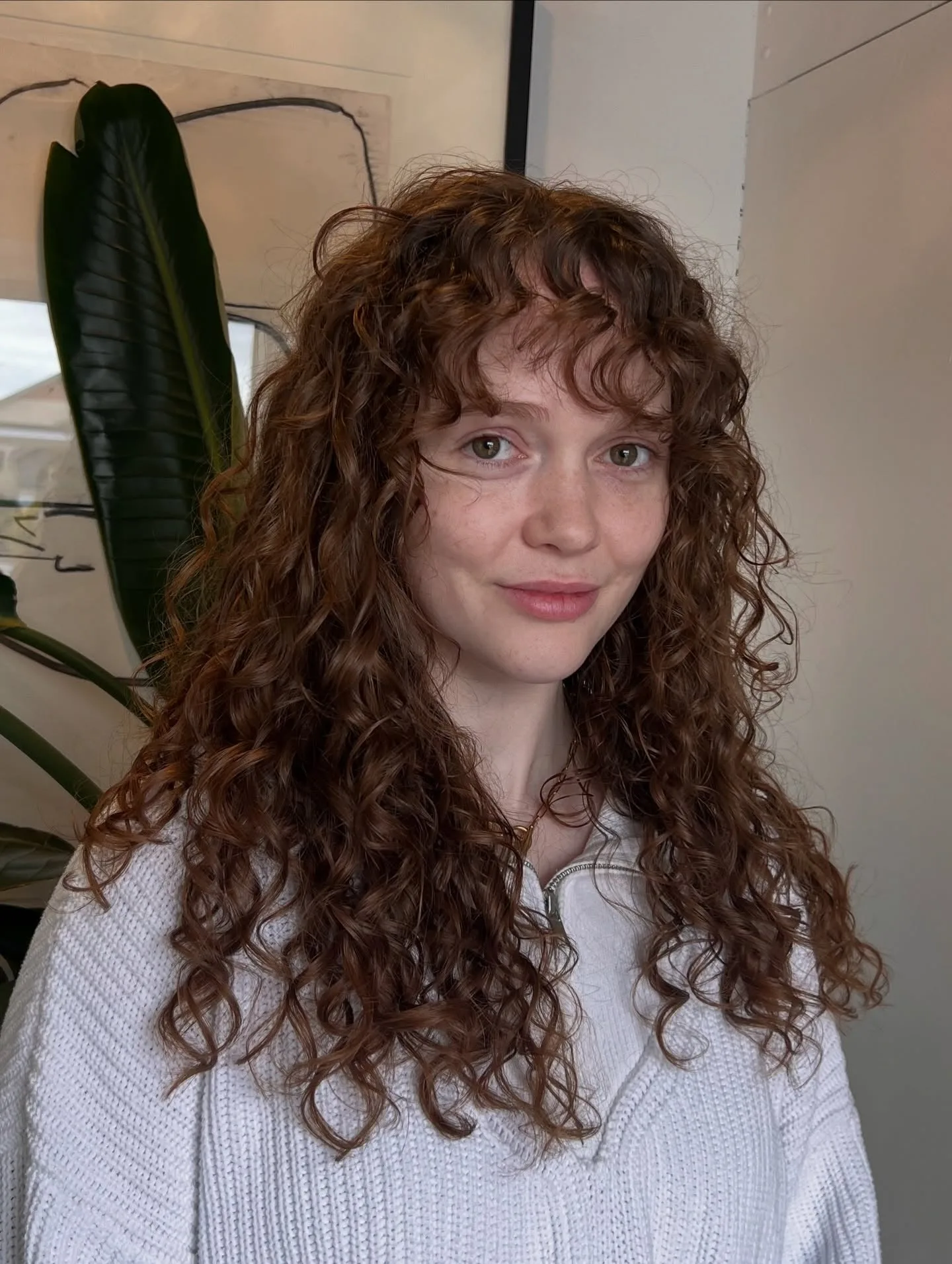 10. Soft Spirals with Gentle Fringe (Wispy Bangs For Curly Hair)