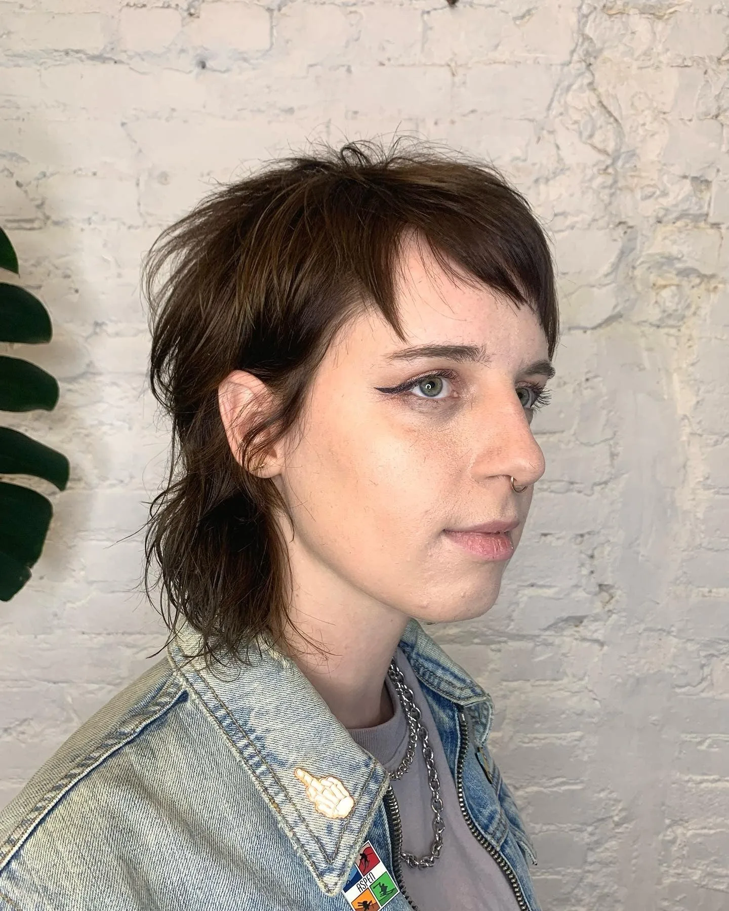 11. Deep Mocha Layered Wolf Cut (Short Wolf Haircut)