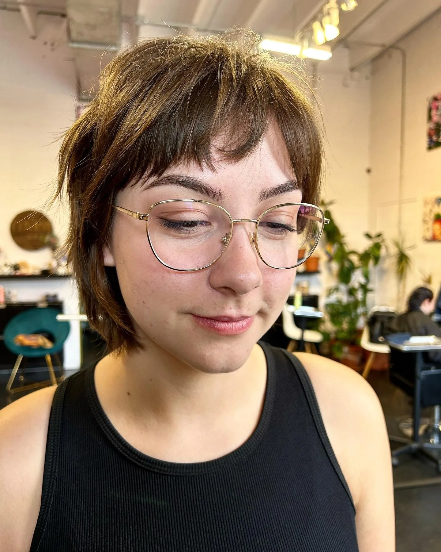 12. Golden Chestnut Soft Wolf Crop (Short Wolf Haircut)