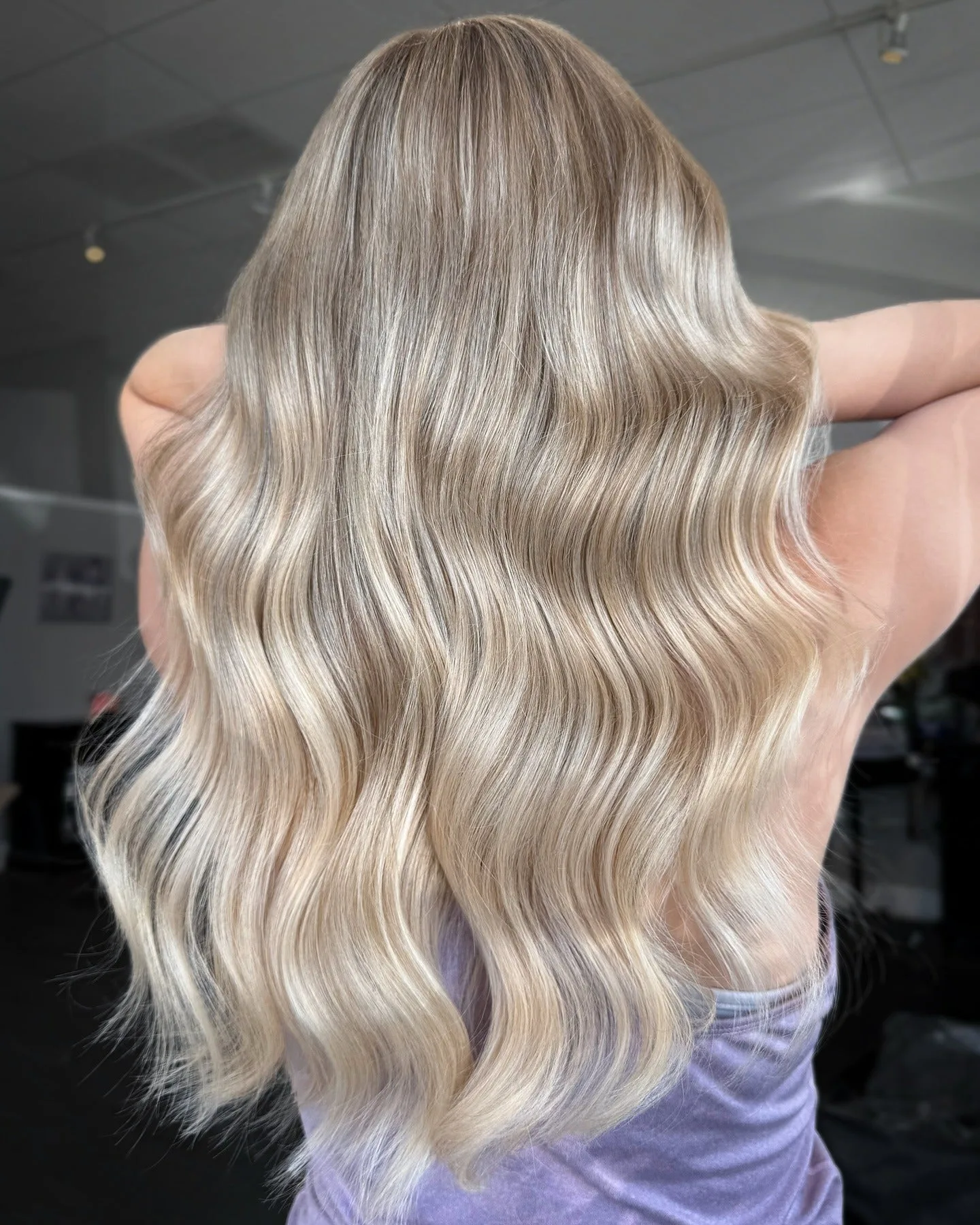 2. Classic Champagne Waves (Champagne Blonde Hair Color)