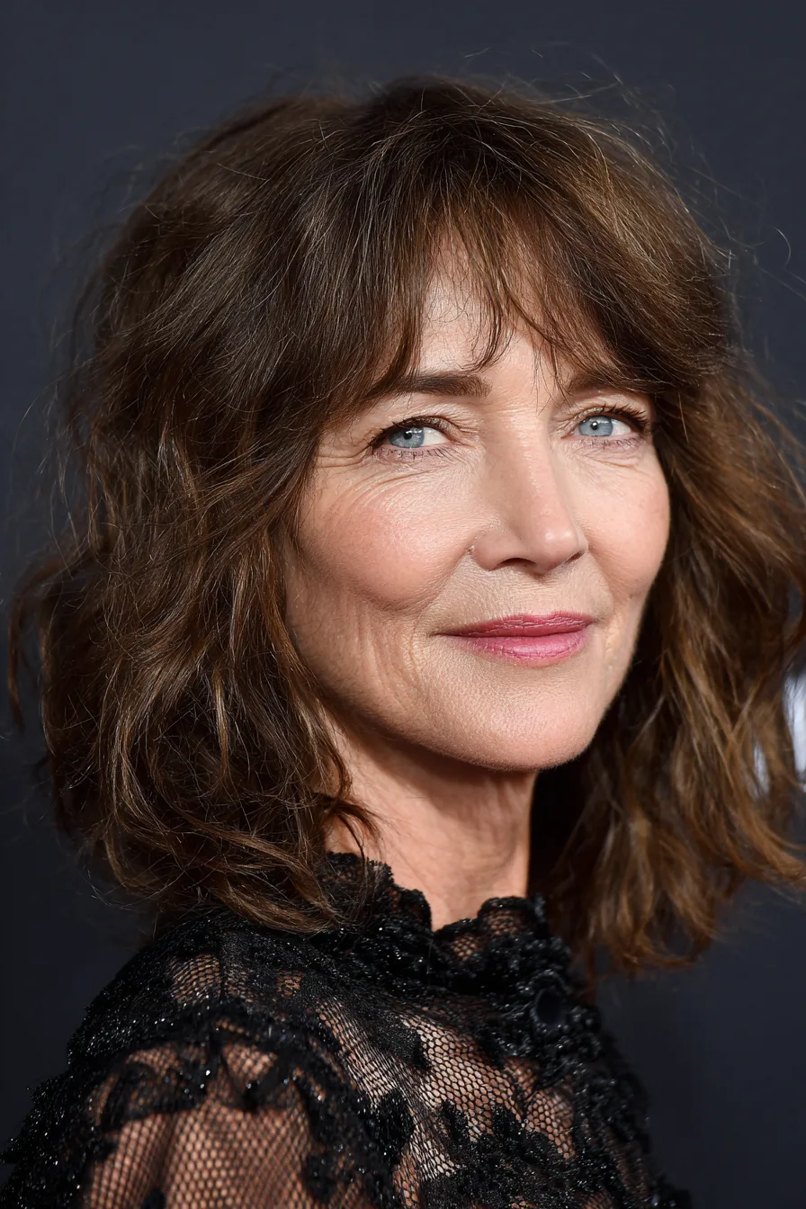 3. Textured Midi Cut with Warm Caramel Brown (Medium Length Hairstyles For Women Over 60 With Fine Hair) - Medium Length Hairstyles For Women Over 60 With Fine Hair