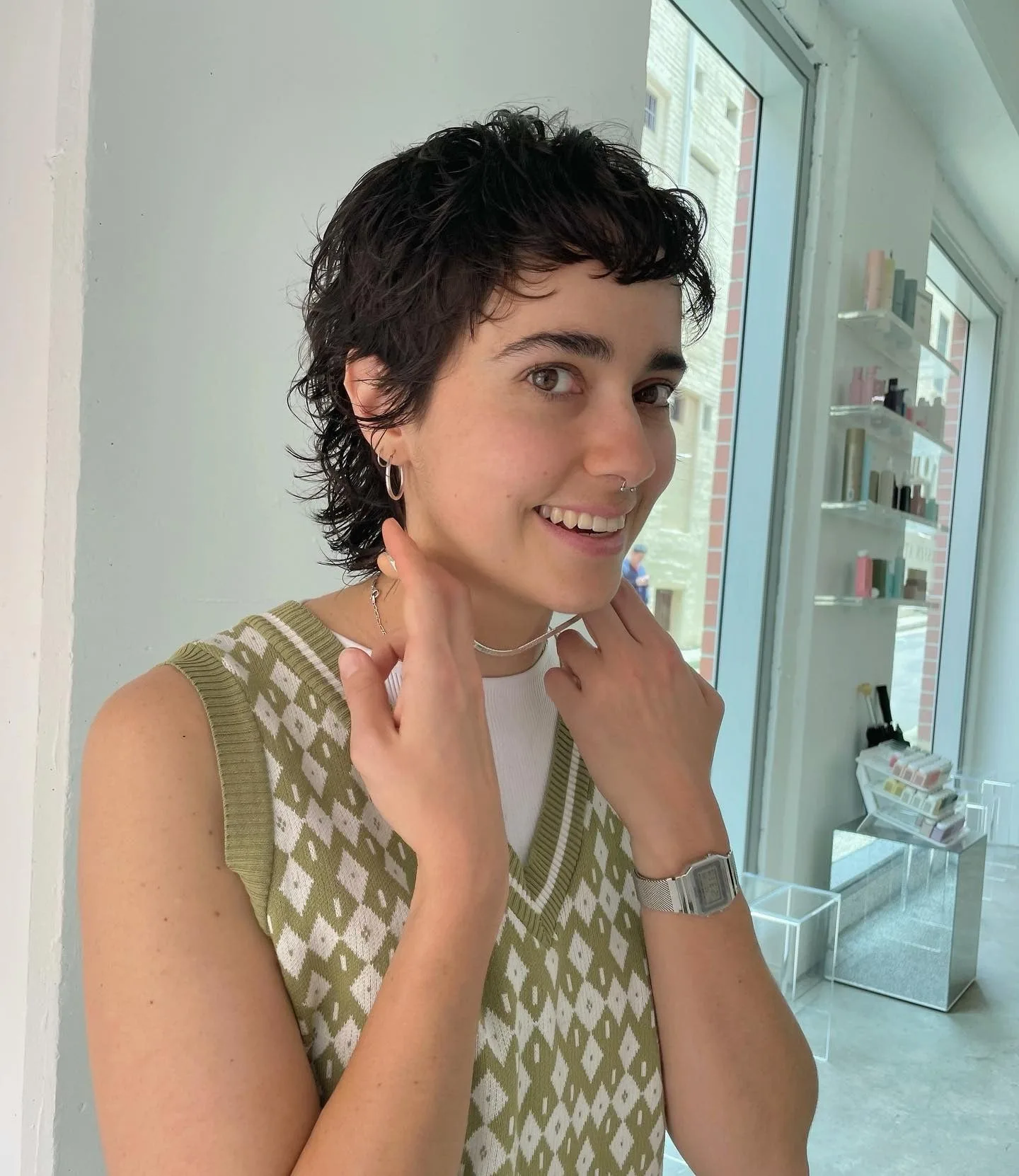 5. Platinum Textured Wolf Cut (Short Wolf Haircut)