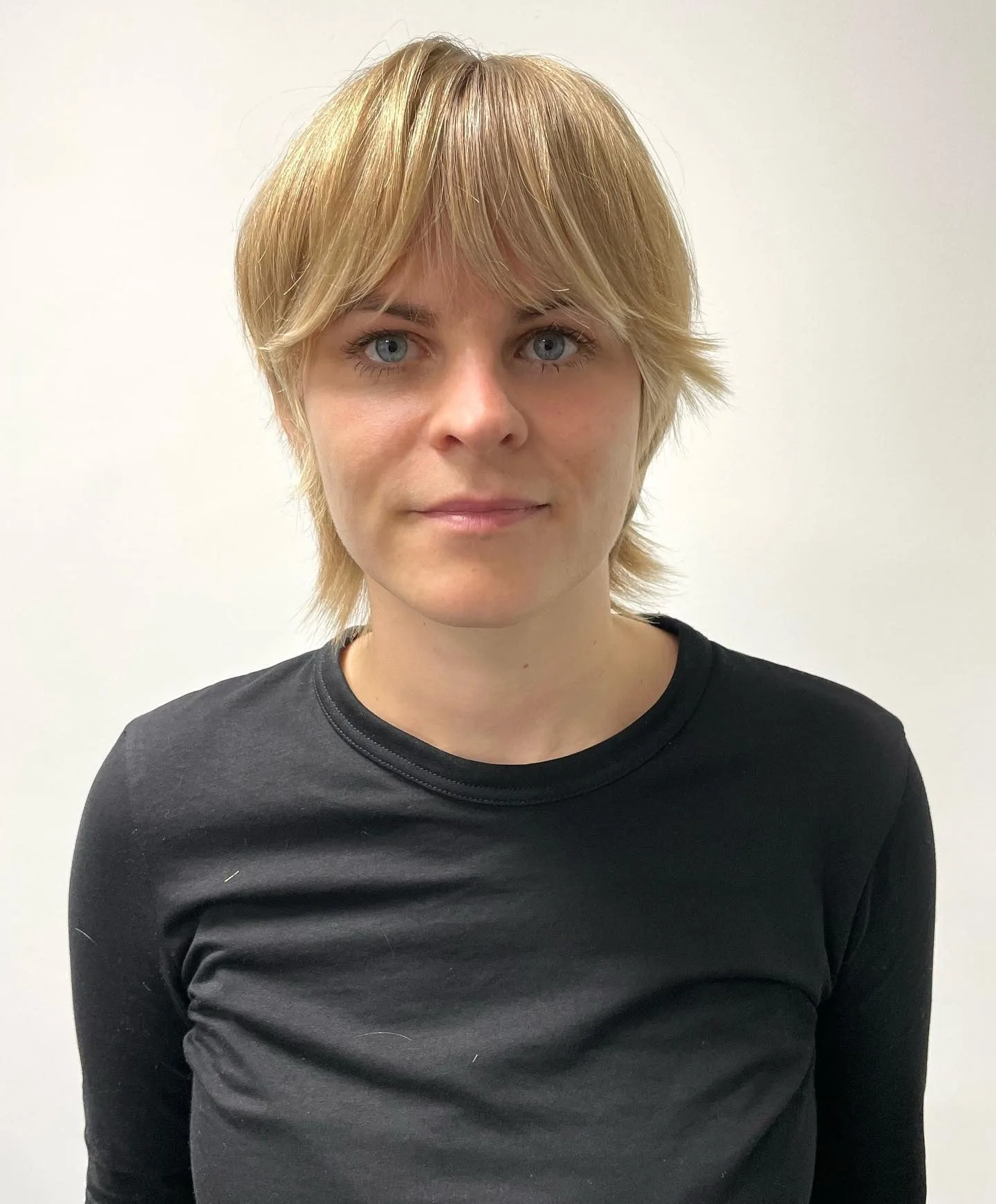 7. Dark Espresso Wolf with Micro Fringe (Short Wolf Haircut)