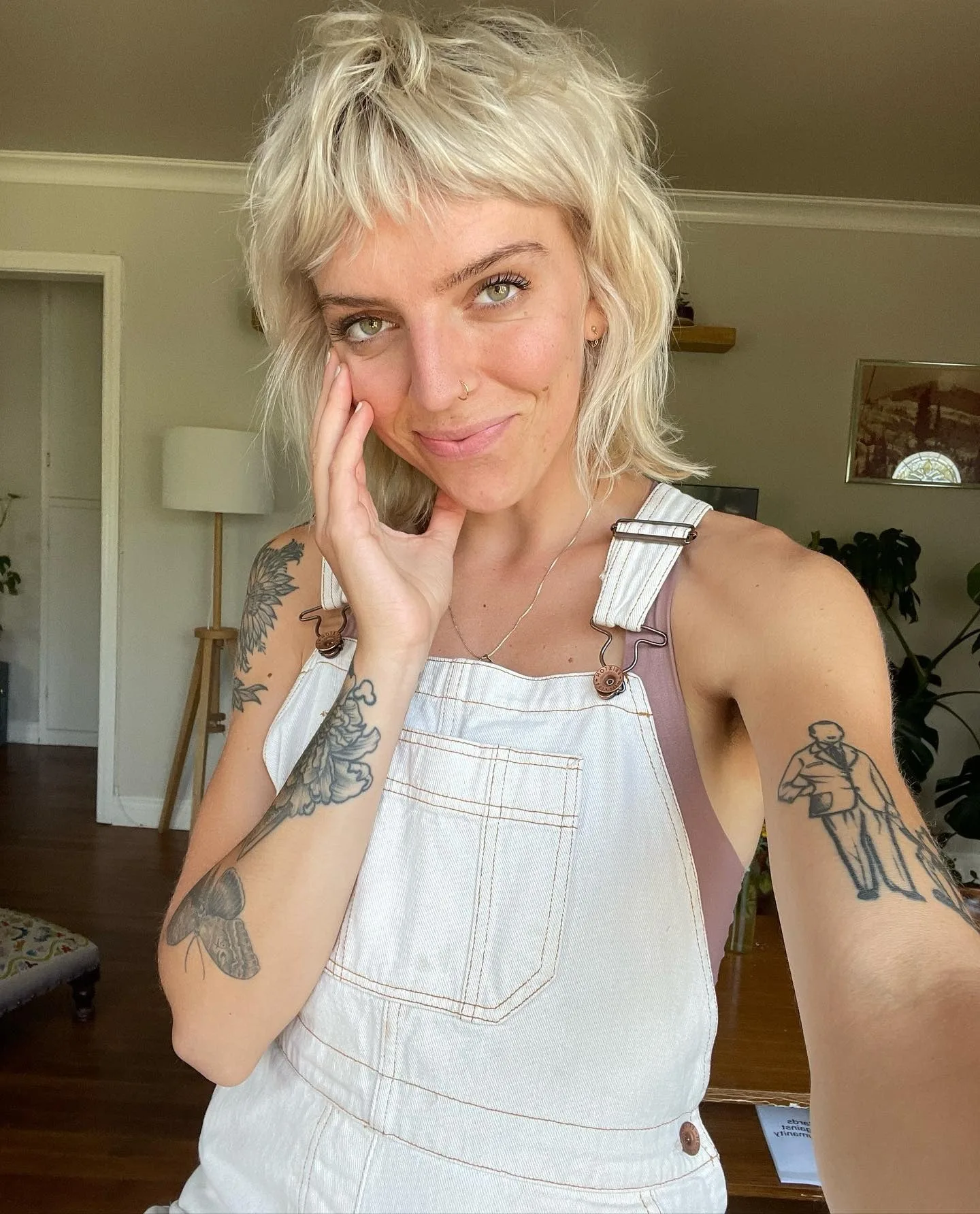 7. Platinum Layered Shag with Choppy Fringe (Shaggy Haircuts)