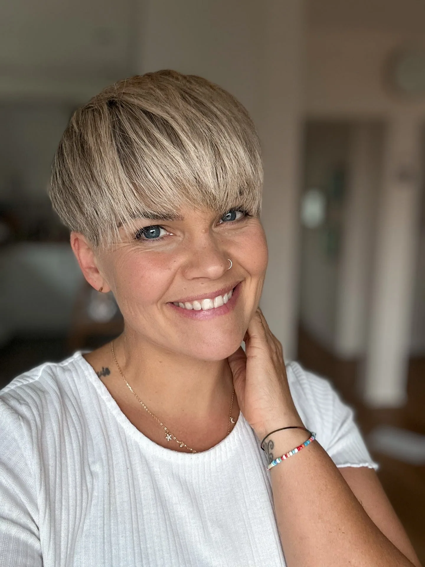 7. Platinum Mushroom Pixie (Long Pixie Cuts)