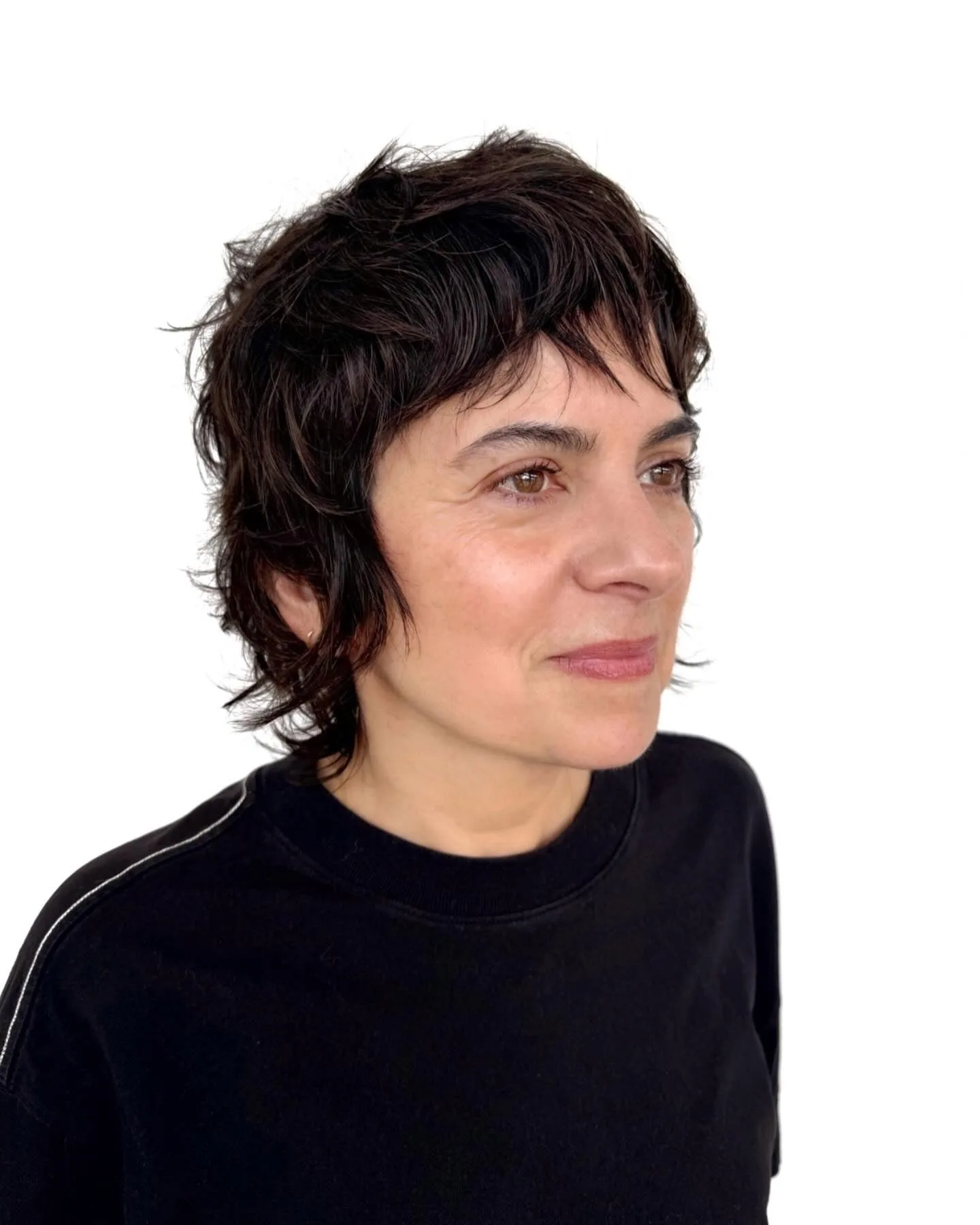 9. Mocha Choppy Wolf Cut (Short Wolf Haircut)