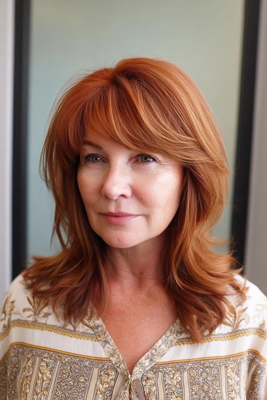 Auburn Beauty in Waves