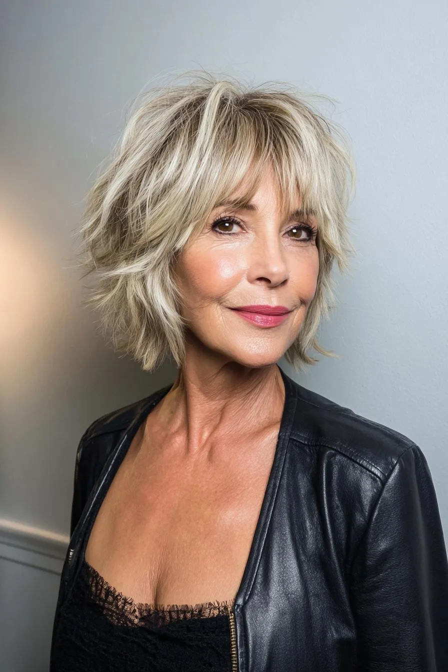 Blonde Bob with Bangs