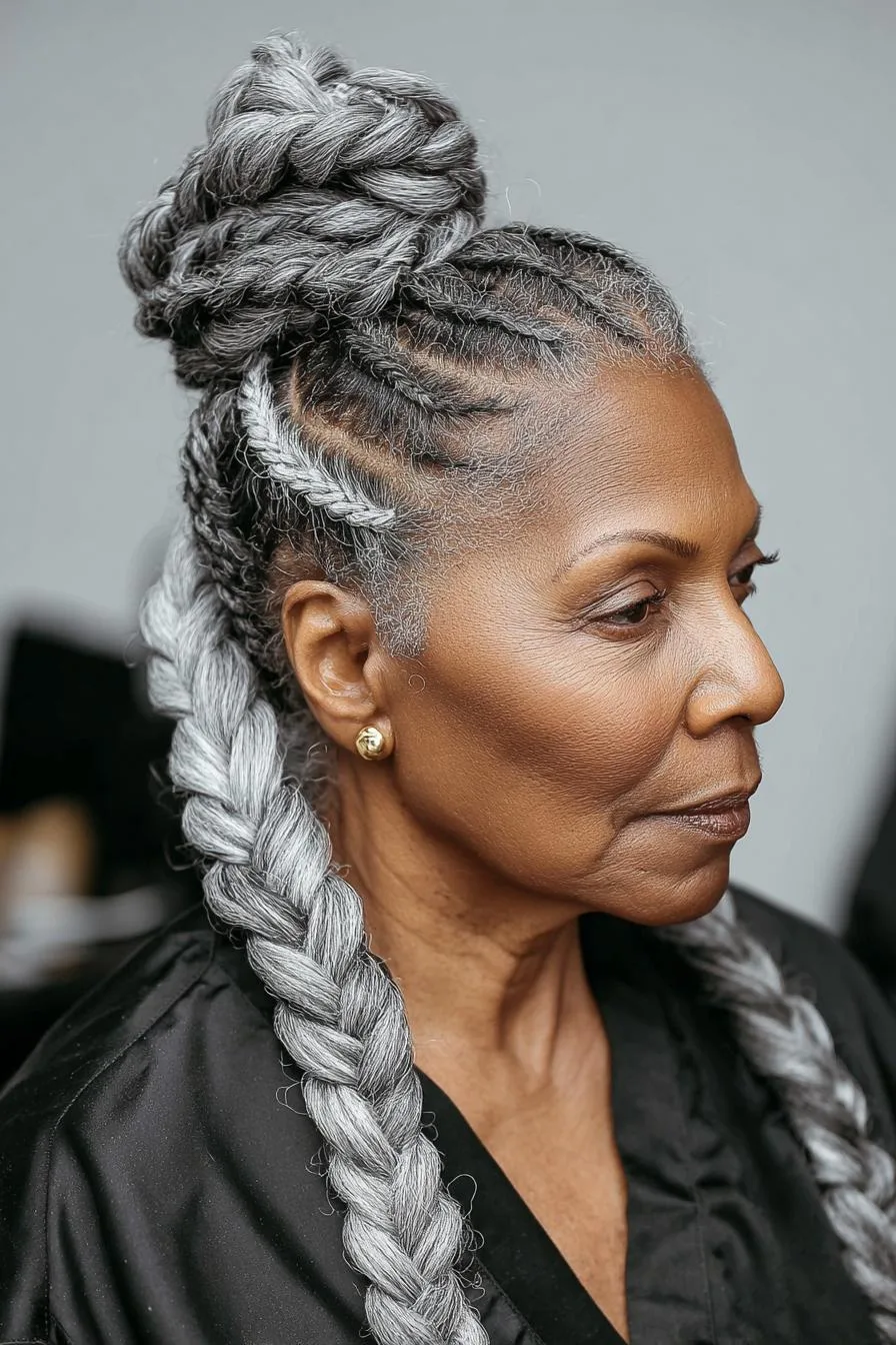 Braided Elegance in Gray