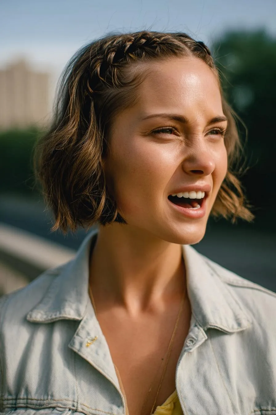 Charming Braided Bob Style