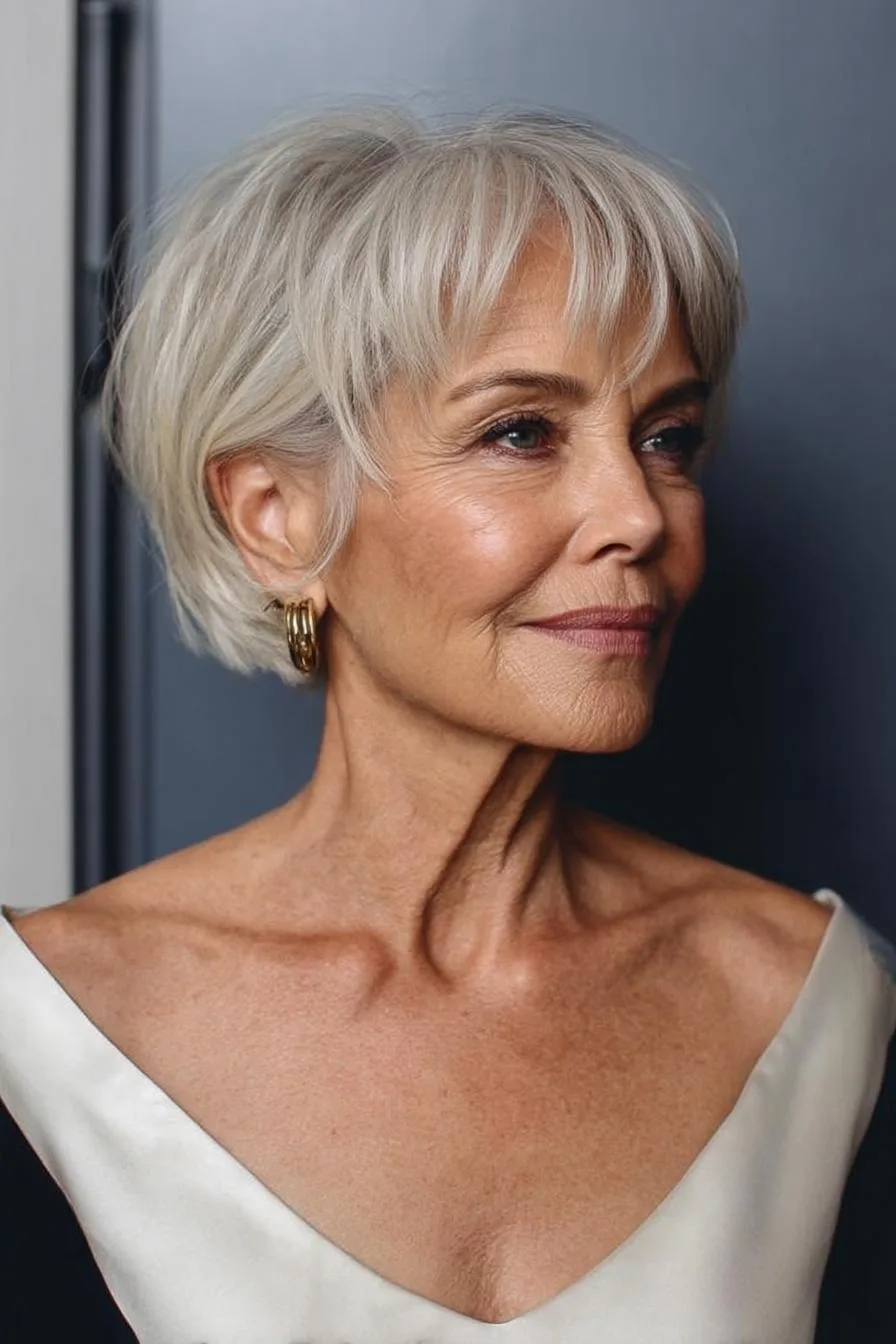 Chic Layered Pixie Look