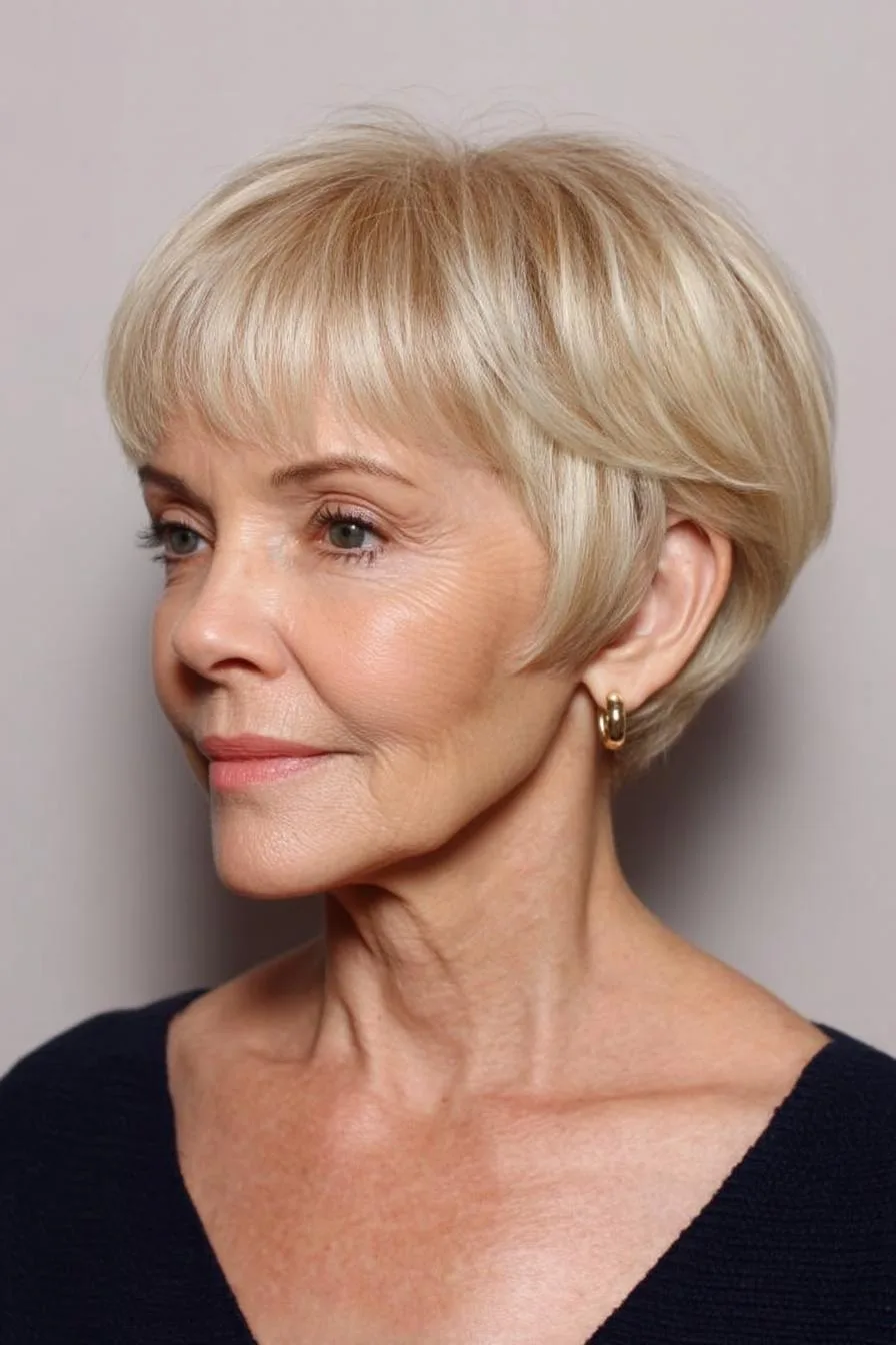 Chic Layered Pixie Style