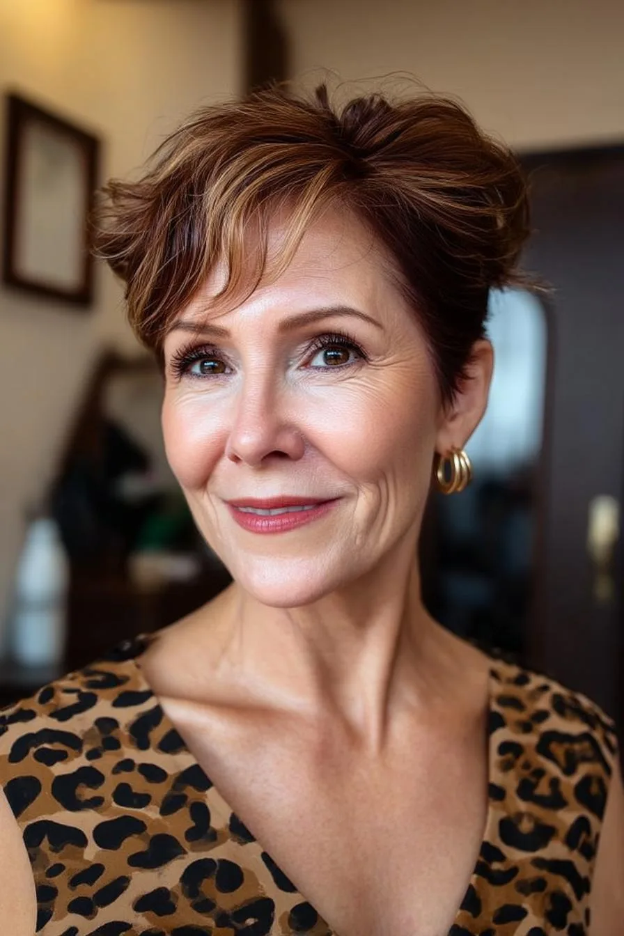 Chic Layered Pixie Waves