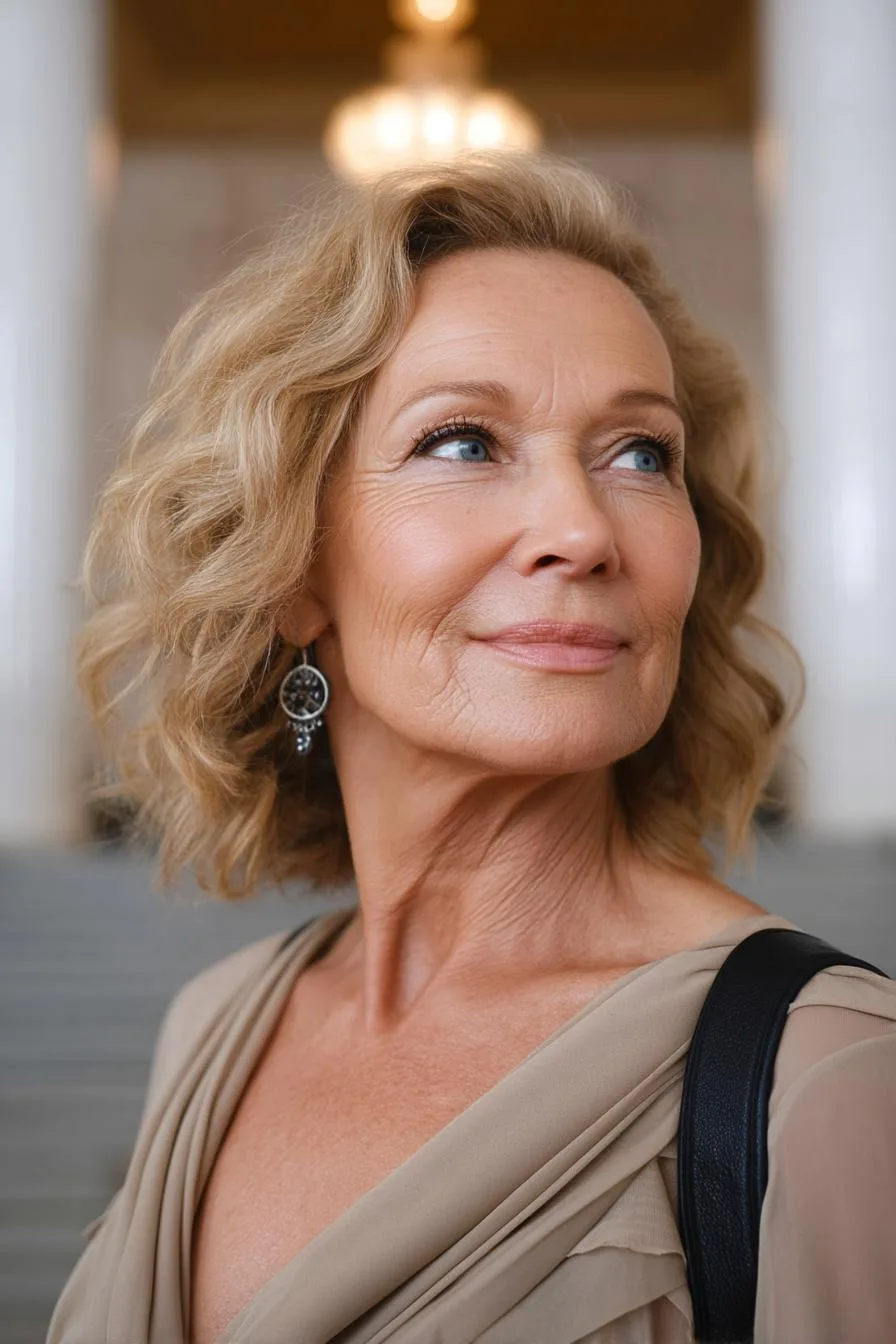 Chin Length Wavy Beauty