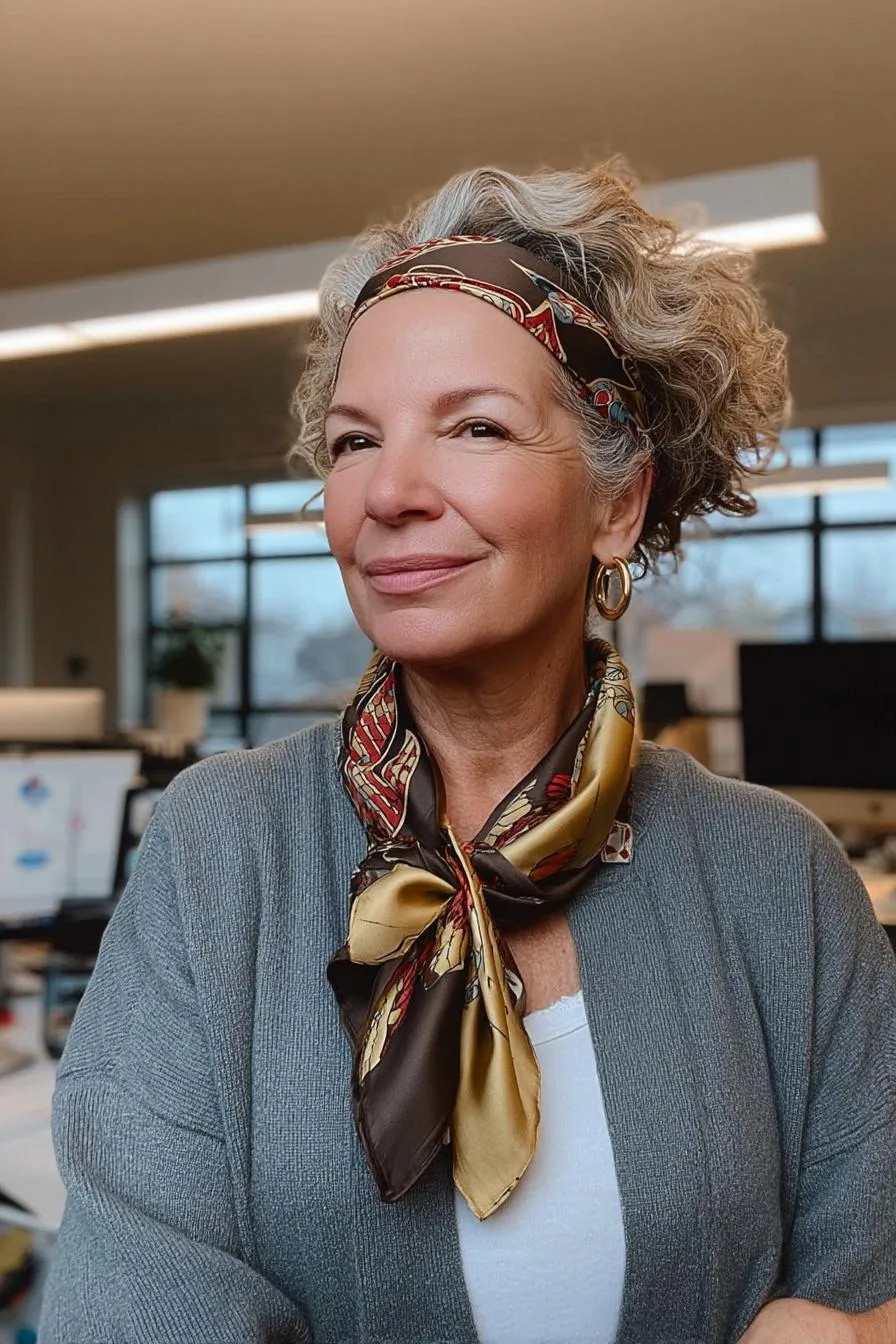 Colorfully Styled Graceful Curls