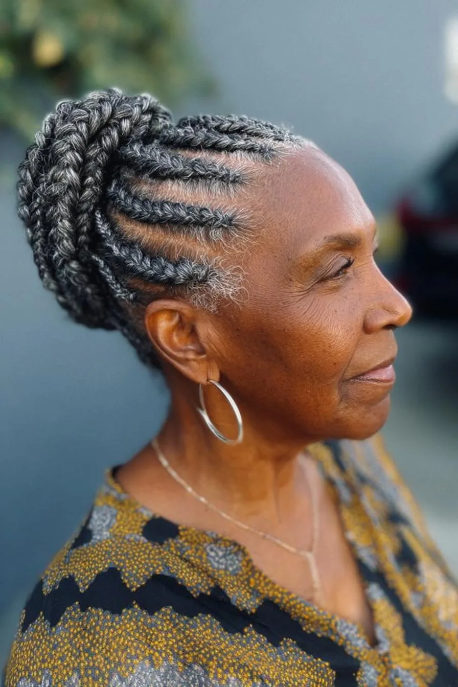Elegant Braided Bun Beauty