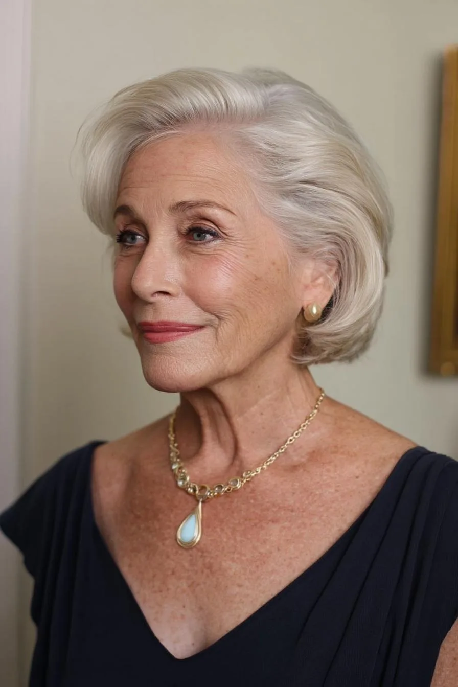 Elegant Layered Bob Style