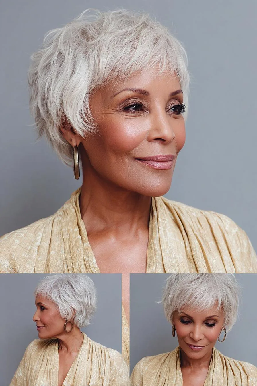 Feathered Silver Pixie Glow