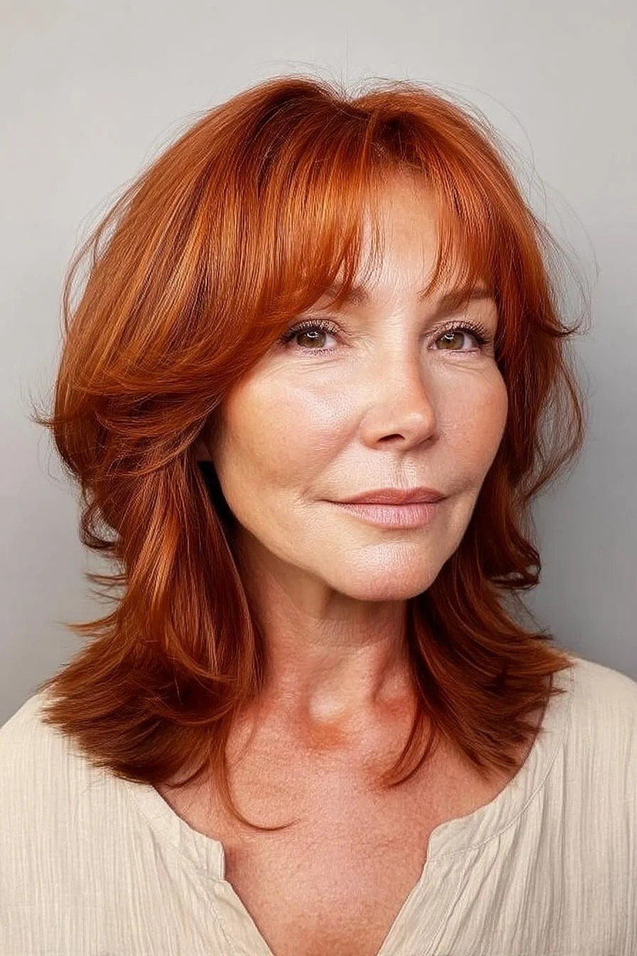 Fiery Layers Frame Elegance