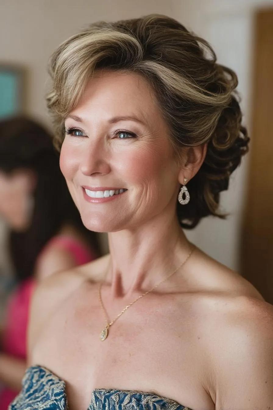 Golden Waves of Elegance