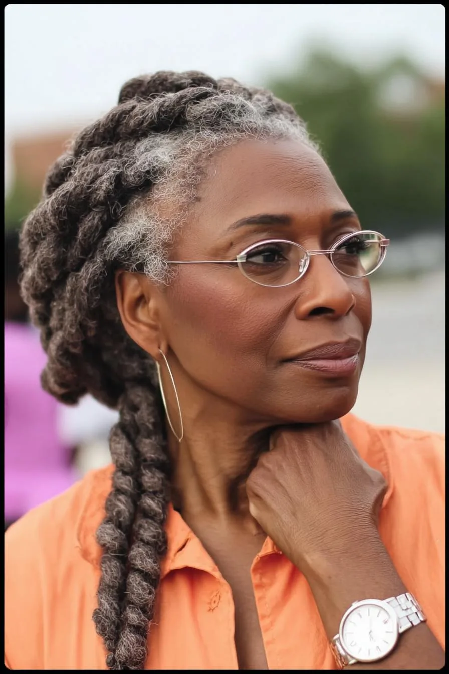 Graceful Braids Flowing Elegance