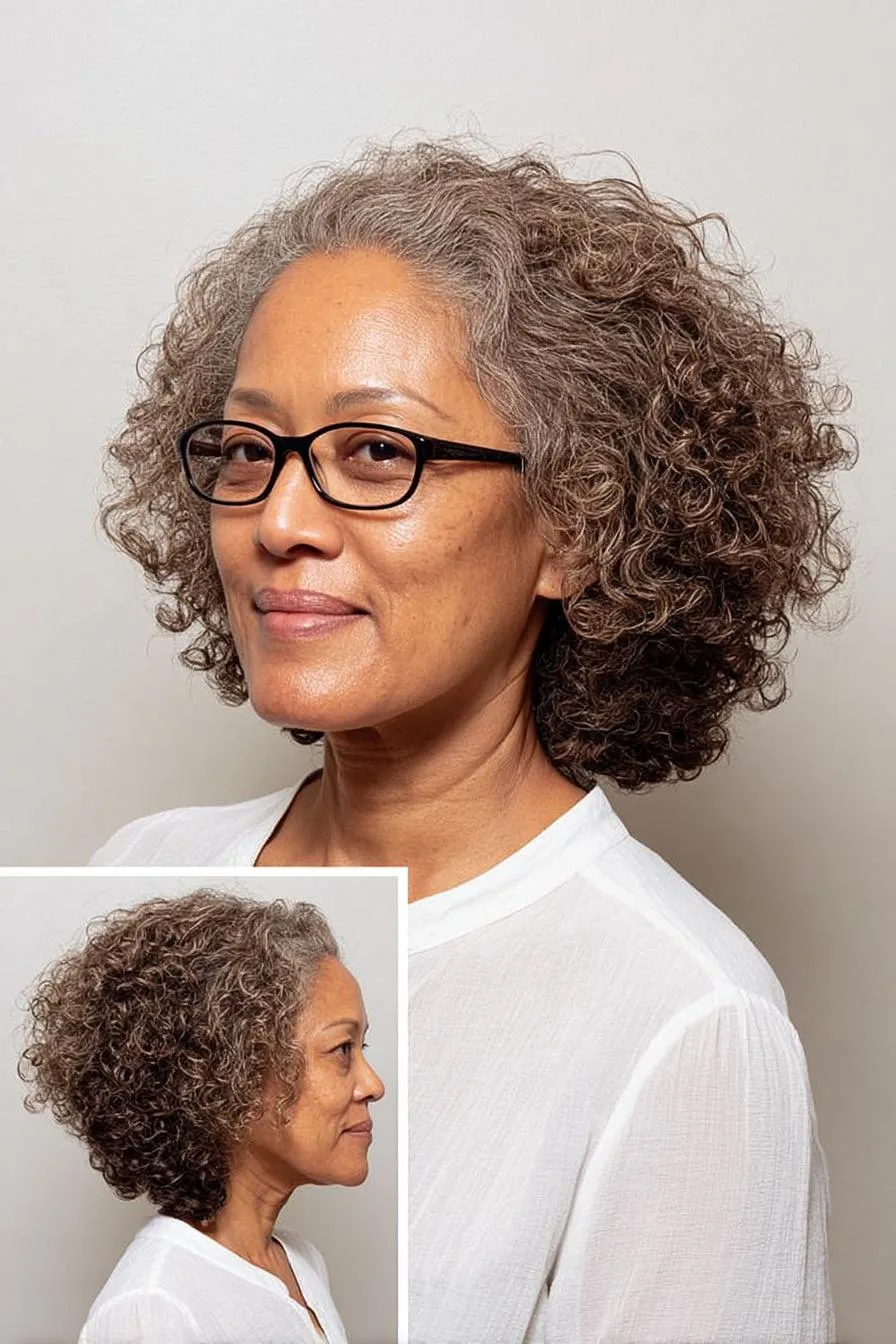 Graceful Curls Embracing Elegance