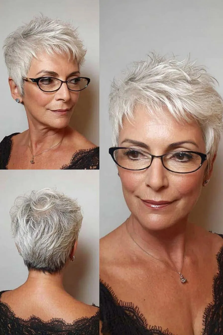 Modern Silver Pixie Style