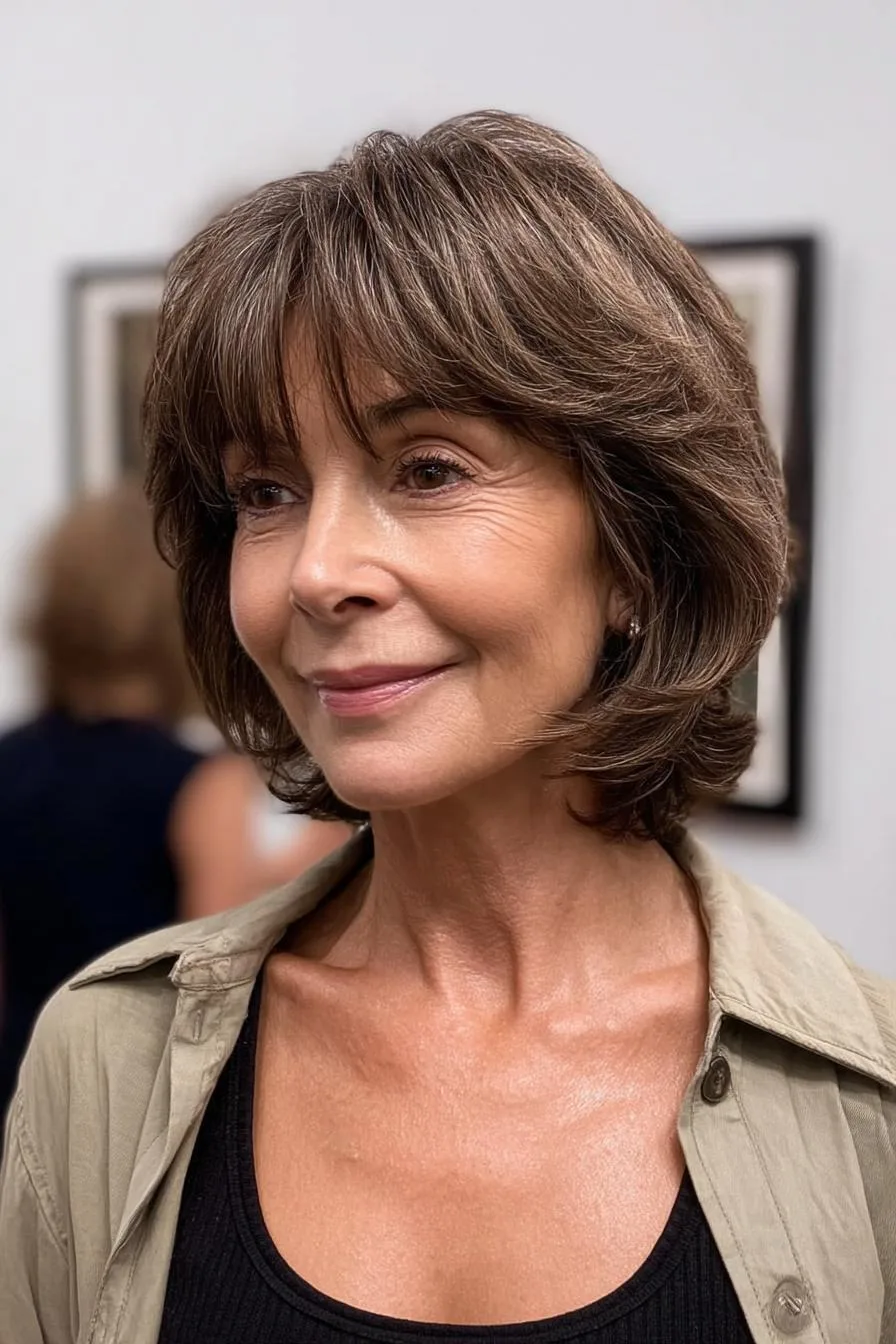 Polished Layered Bob Beauty