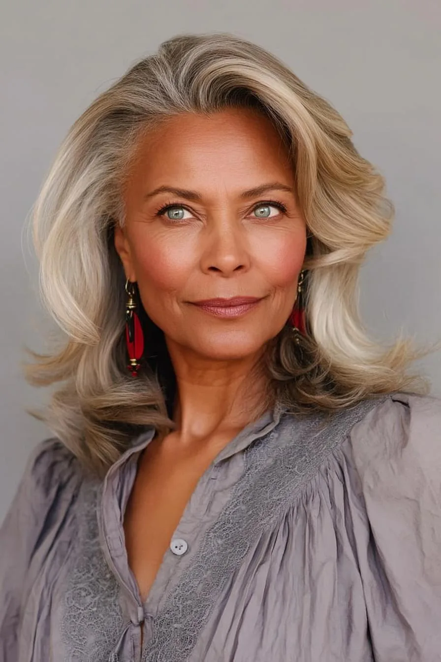 Radiant Silvery Layers Shine