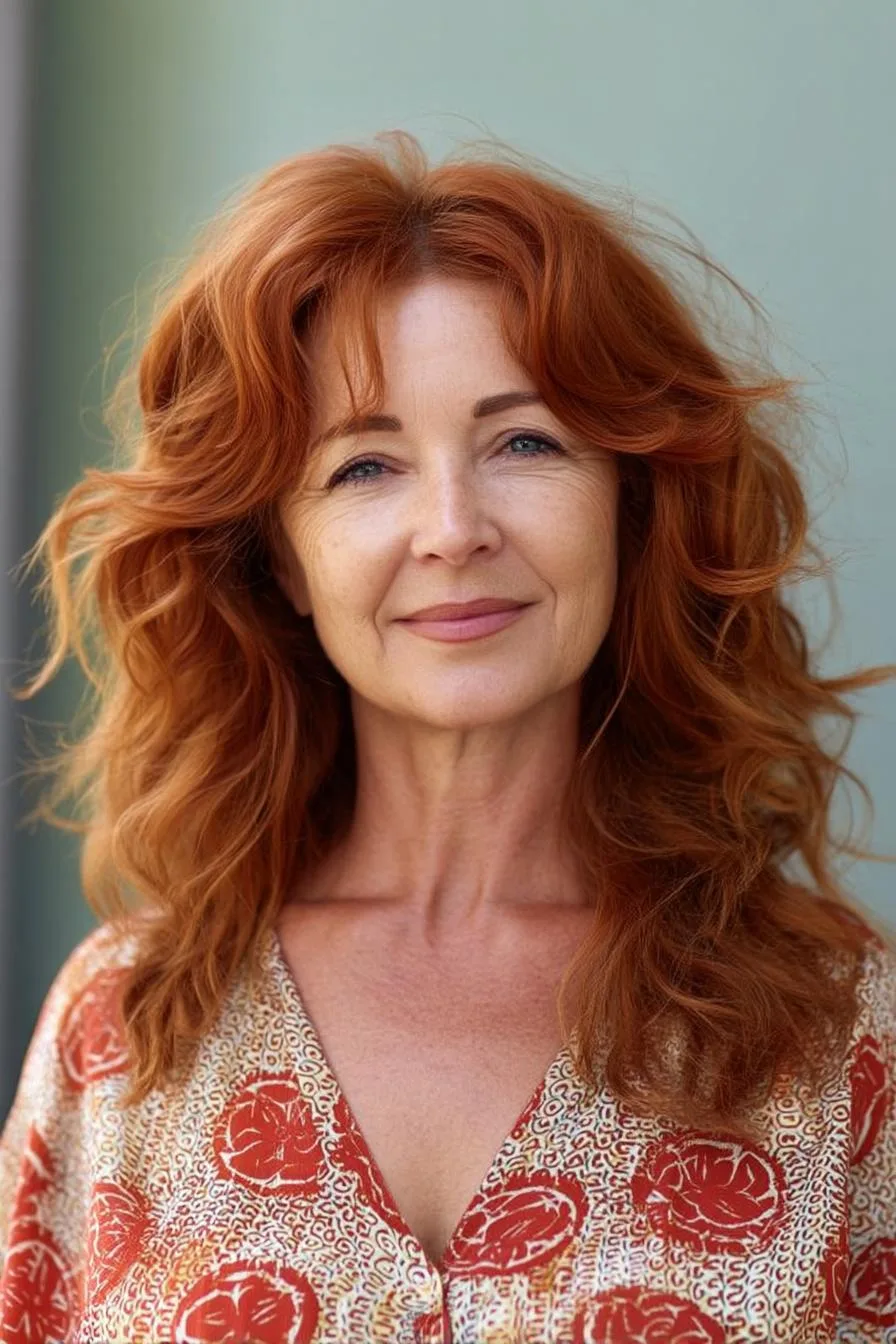 Radiant Waves of Red