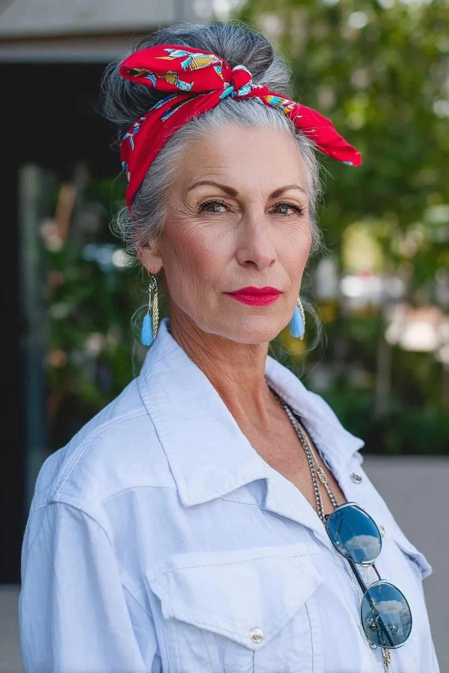 Silver Hair Vintage Vibes