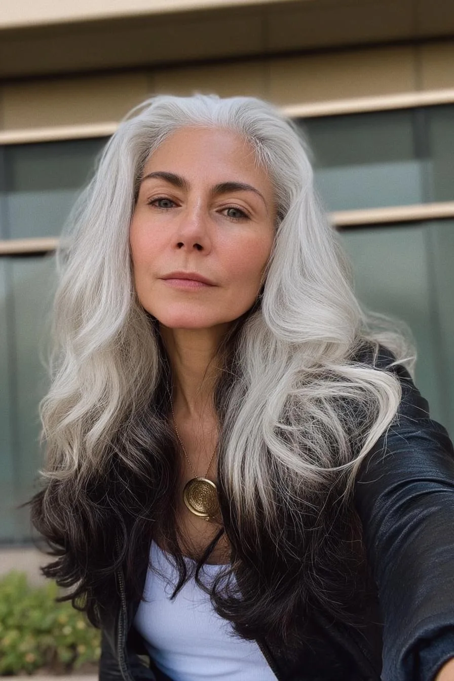 Silver Waves Bold Contrast