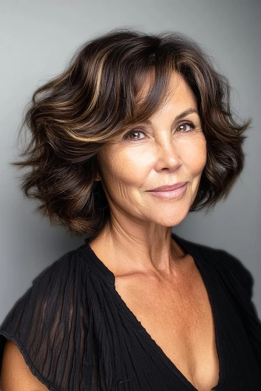 Soft Layers Wavy Bob