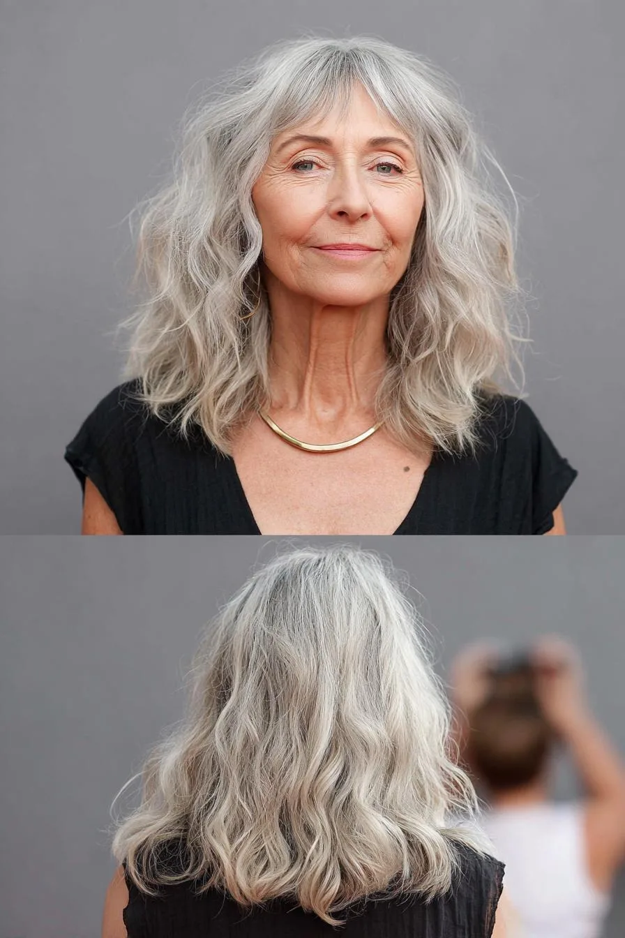 Soft Silver Waves Elegance